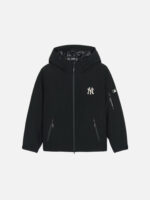 엠엘비 Gorpcore Hooded Lightweight Short Puffer Jacket New York Yankees Black