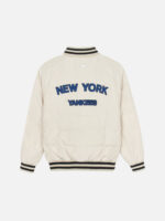 엠엘비 Varsity Rib Lightweight Short Puffer Jacket New York Yankees D.Cream - Image 2