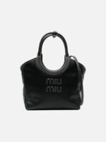미우미우 Ivy Leather Bag Black