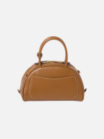미우미우 Leather Top-Handle Bag Caramel - Image 2