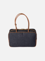 미우미우 Beau Denim Bag Blue Brandy - Image 2