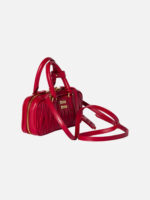 미우미우 Arcadie Matelasse Nappa Leather Mini-Bag Red - Image 3