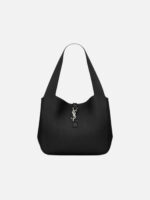 생로랑 Le 5 A 7 Bea in Grained Leather Black - Image 3