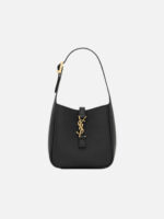 생로랑 Le 5 A 7 Supple Micro in Grained Leather Black