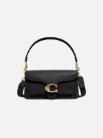 코치 Pillow Tabby Shoulder Bag 26 Black - Image 5