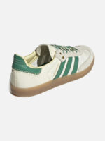 아디다스 x Wales Bonner Samba - Cream White Bold Green - Image 4