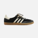아디다스 x Wales Bonner Samba Pony - Core Black Cream White