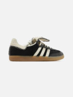 아디다스 x Wales Bonner Samba Pony - Core Black Cream White - Image 3
