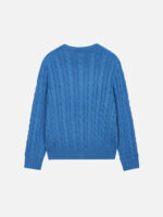 폴로 랄프 로렌 Cable Knit Cotton Sweater Blue Orbit - Image 2