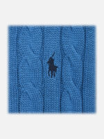 폴로 랄프 로렌 Cable Knit Cotton Sweater Blue Orbit - Image 4