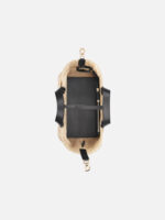 디올 Medium Toujours Bag Macrocannage Calfskin Rope Beige Black - Image 4